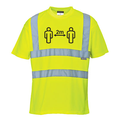 Portwest CV78 Camiseta de alta visibilidad para Distancia Social