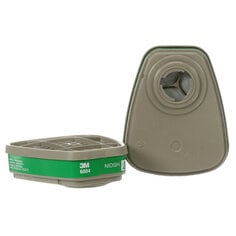 Cartucho Amoniaco Metilamina 3M 6004, Protección Respiratoria, 60/Caja