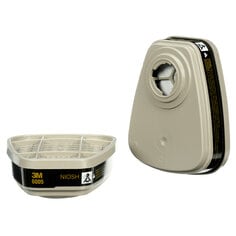 Cartucho Formadehído/Vapor Orgánico 3M 6005, Protección Respiratoria 60/caja