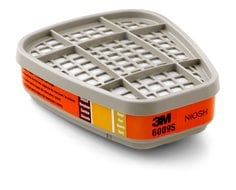 Cartucho para Vapor de Mercurio/Cloro/Dióxido de Azufre 3M 6009S, 60/Caja
