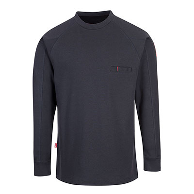 Portwest FR33 Camiseta antiestática y resistente a la llama, con cuello redondo