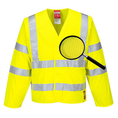 Portwest FR85 Chaqueta de alta visibilidad, antiéstática Resistente a la llama