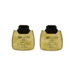 Filtro de Partículas 3M Secure Click D3076, P100, con Alivio de Vapor Orgánico de Nivel Perjudicial, 100 Unidades/Paquete