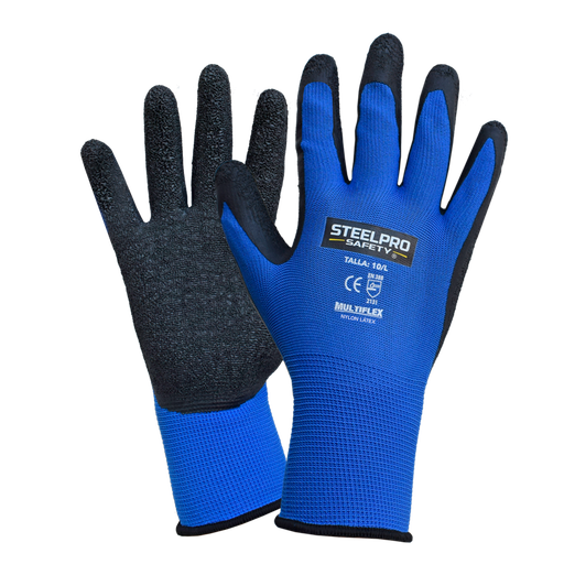 Guante Multiflex Nylon Látex, Steelpro