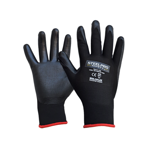 Guante Multiflex Poliester Nitrilo, Steelpro