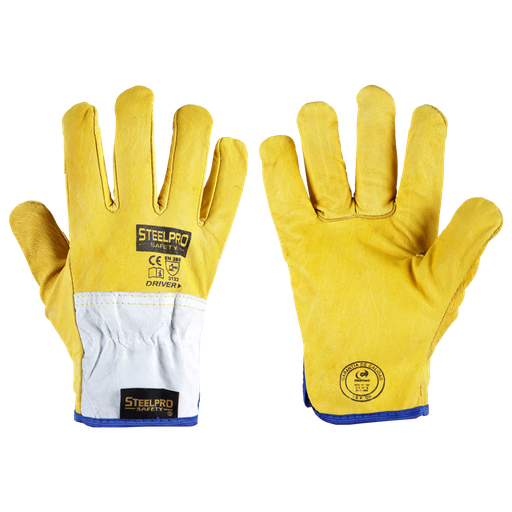 Guante cuero Driver, Steelpro