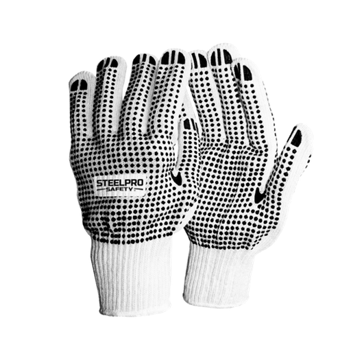 Guante de hilo con puntos de PVC, Steelpro