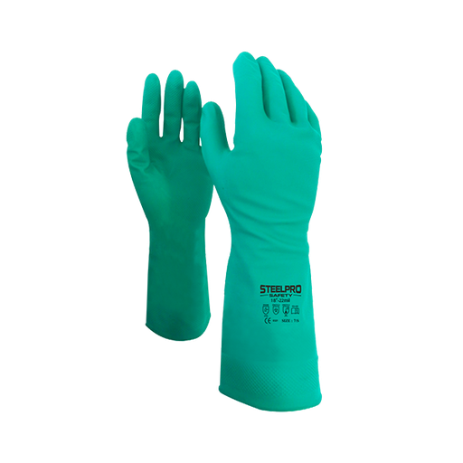 Guante nitrilo 18”-22MIL, Steelpro