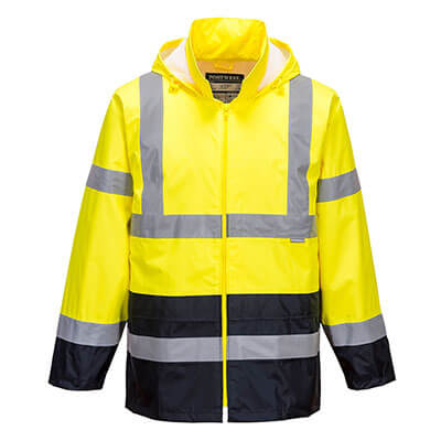 Portwest H443 Chubasquero de alta visibilidad Classic Contrast