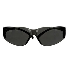 Lentes de Seguridad 3M SecureFit Serie 100 SF102AF-BLK, Patillas Negras, Lente Gris Antiempañante y Antirrayas