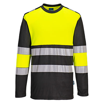 Portwest PW312 Camiseta de manga larga PW3 de alta visibilidad, clase 1