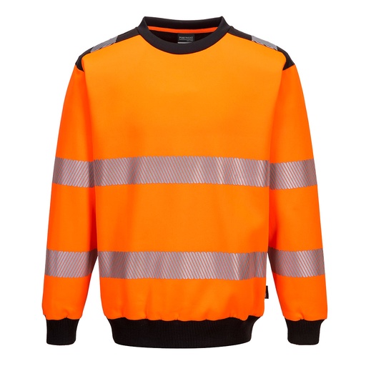 Portwest PW379 Sudadera PW3 de alta visibilidad con cuello redondo