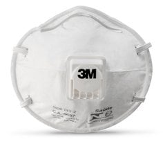 Respirador Desechable Tipo Copa 3M 8822, Blanco, 10/Caja
