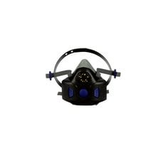 Respirador Reusable Media Cara con Diafragma Parlante 3M Secure Click HF-801SD, Negro, Tamaño Chico
