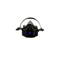 3M Secure Click HF-802 Respirador Media Cara con Diafragma Parlante Negro