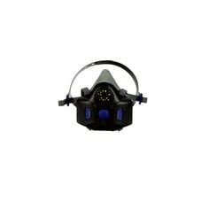 Respirador Reusable Media Cara con Diafragma Parlante 3M Secure Click HF-803SD, Negro