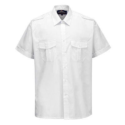 Portwest S101 S101 Camisa Pilot, manga corta