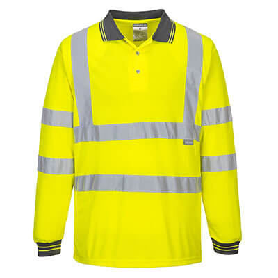 Portwest S277 Polo de manga larga de alta visibilidad