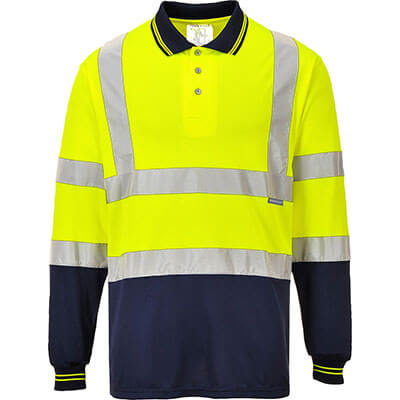 Portwest S279 Polo bicolor de manga larga