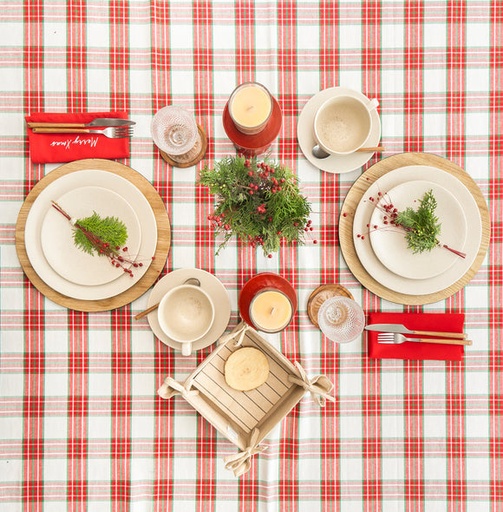 Mantel Cuadros Navidad, 160 cm x 280 cm