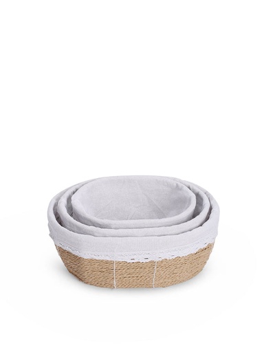 Vuao Canasta Almendra natural (Set de 3)