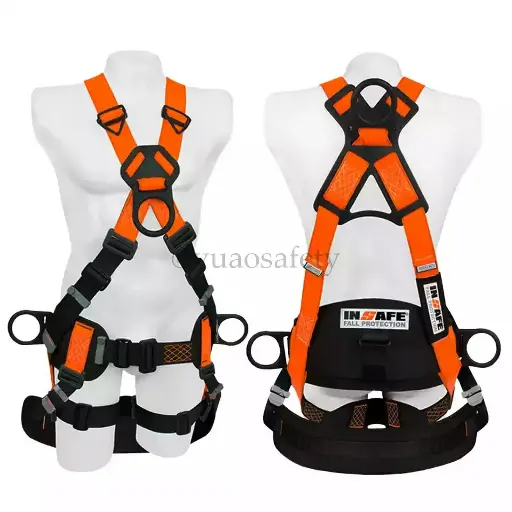 [8009-1ML-A] INSAFE IN 8009-1ML-A Arnés 4 Argollas Dieléctrico Light con Soporte Lumbar y Asentadera con Porta herramientas